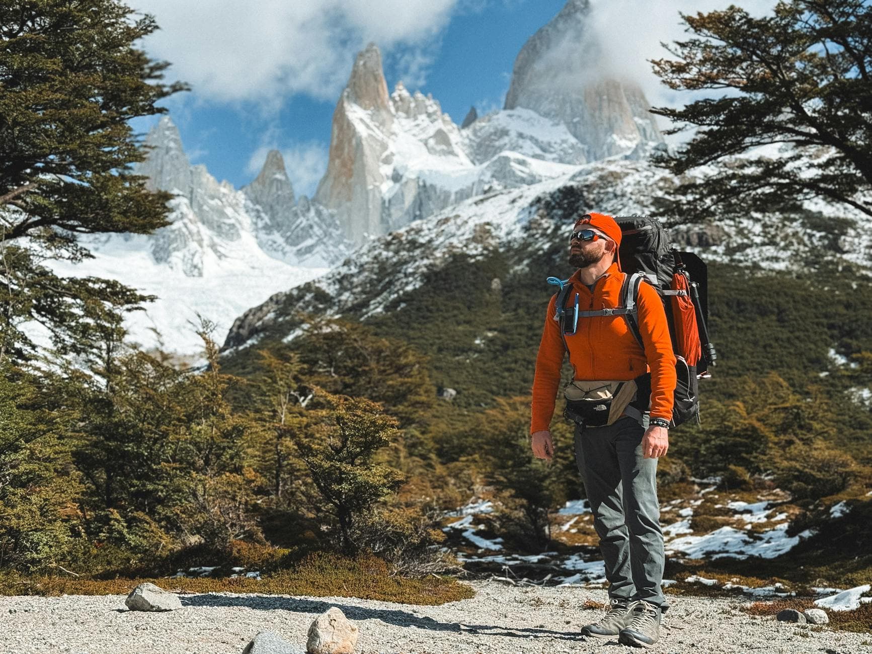 Man Hiking in Mountains - spring hiking gear